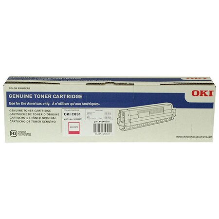 Oki OKI Magenta Toner Cartridge, 10,000 Yield 44844510